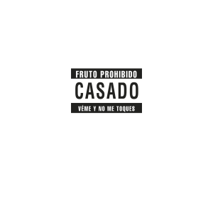 Camiseta Divertida 'Fruto Prohibido Casado'