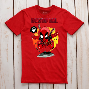 Camiseta Deadpool Estilo Chibi - Perfecta para Fans del Mercenario Bocazas
