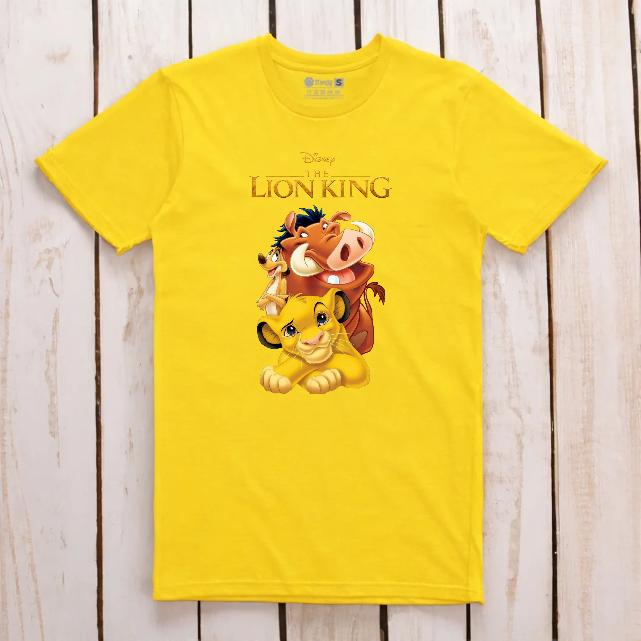 Camiseta Disney El Rey León - Simba, Timón y Pumba