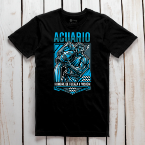 Camiseta Acuario - Hombre de Fuerza y Visión
